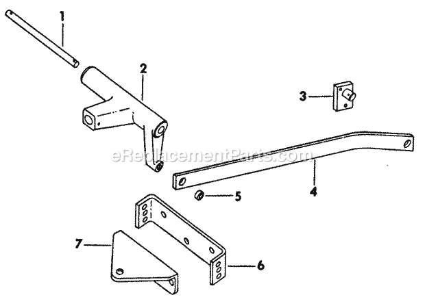 Three Point Hitch & Drawbar Diagram and Parts List for 169 2050048U Cub Cadet Lawn Tractor